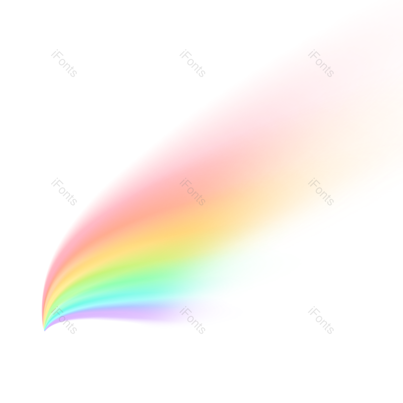 彩虹图片,七彩元素,光线PNG,光束免抠素材